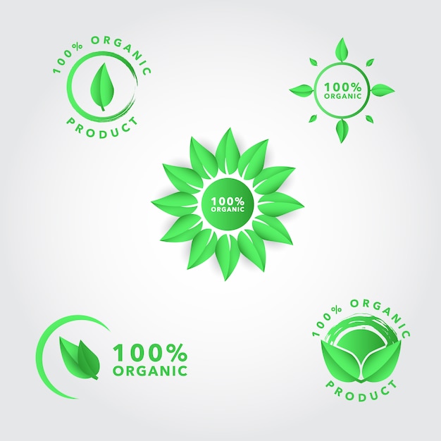 Free vector eco logo collection