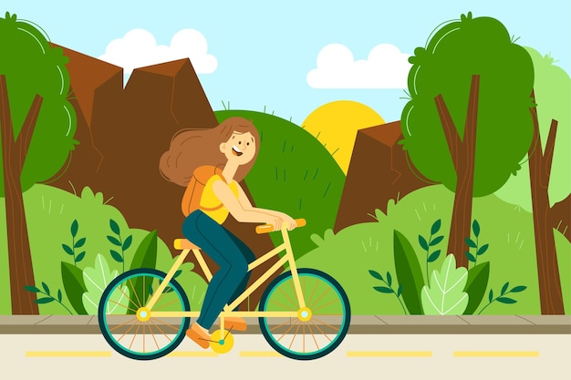 Free vector eco tourism concept