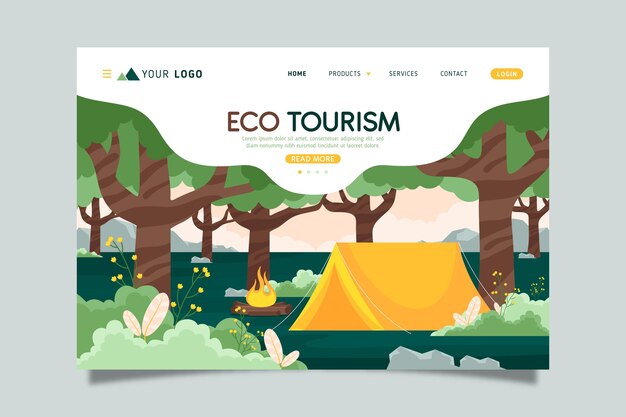 Eco tourism landing page