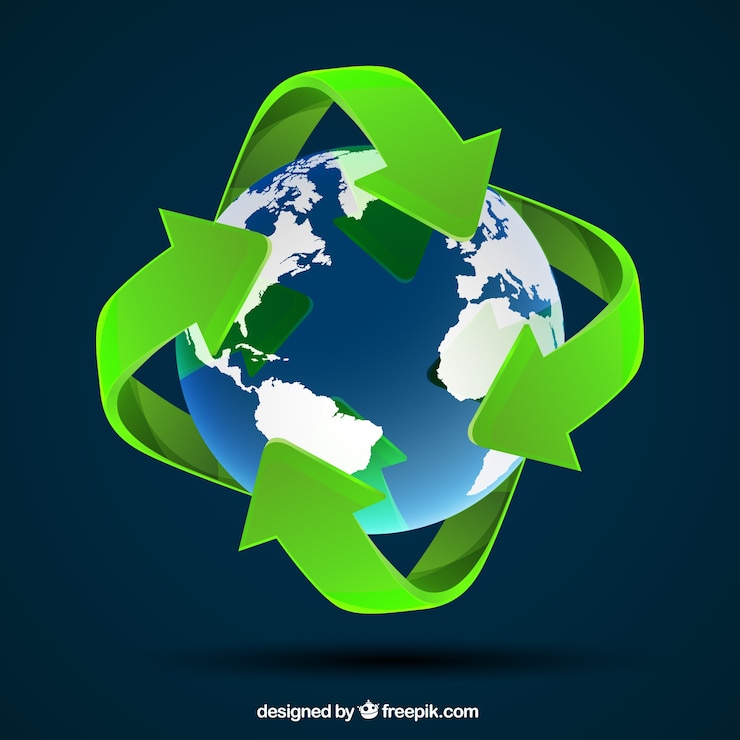 Free Vector eco world map