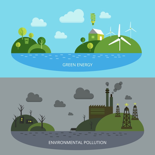 Ecological climate illustration