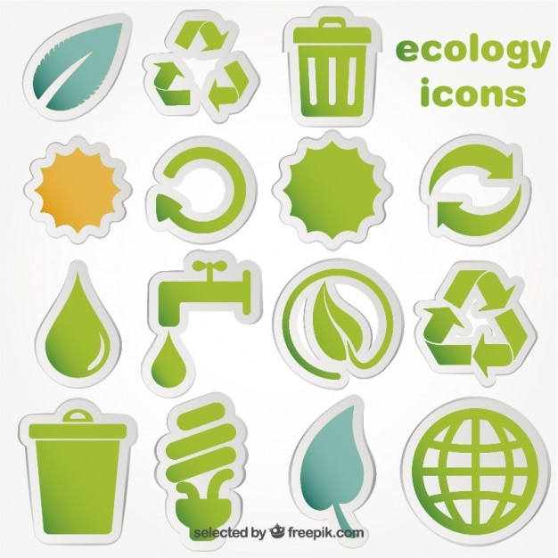 Free vector ecology icons