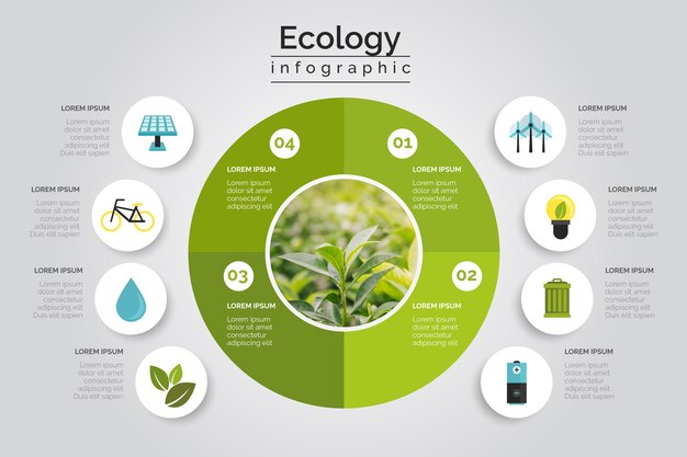 Ecology infographic with photo