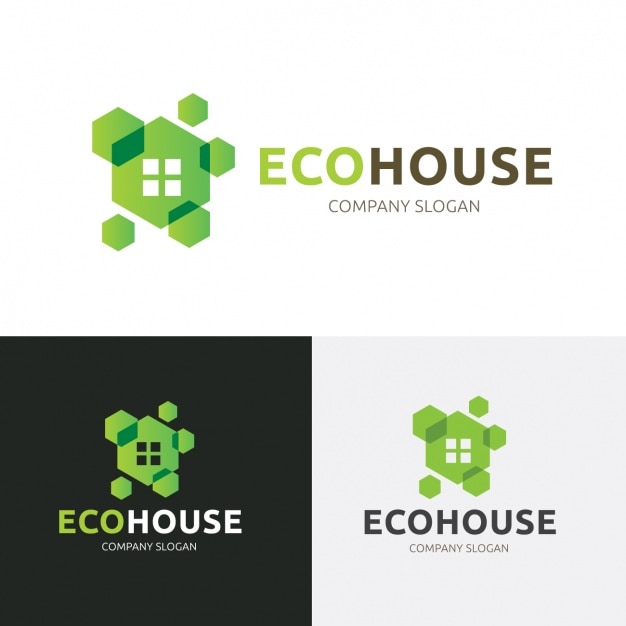 Ecology logos set