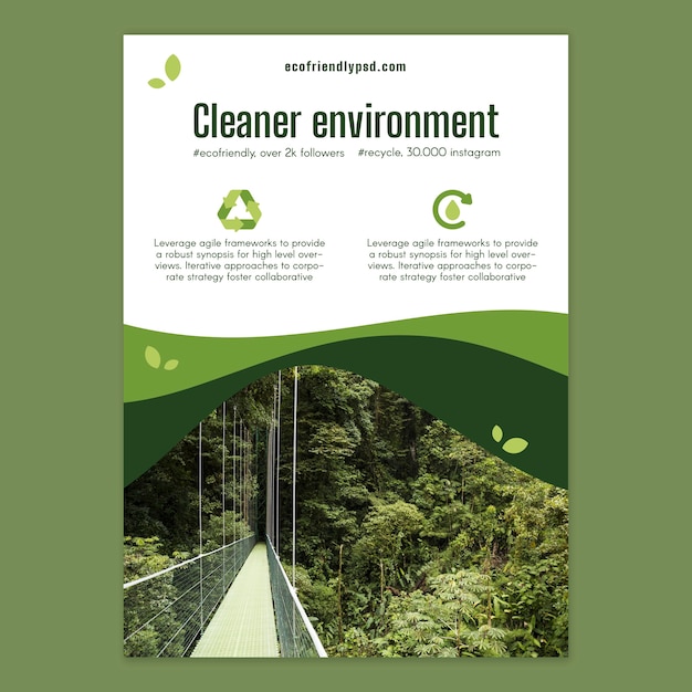 Ecology poster template
