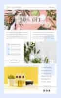 Free vector ecommerce email template