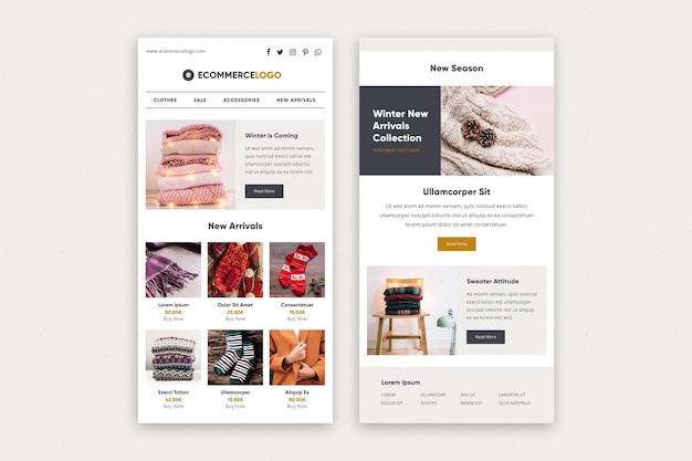 Ecommerce email template