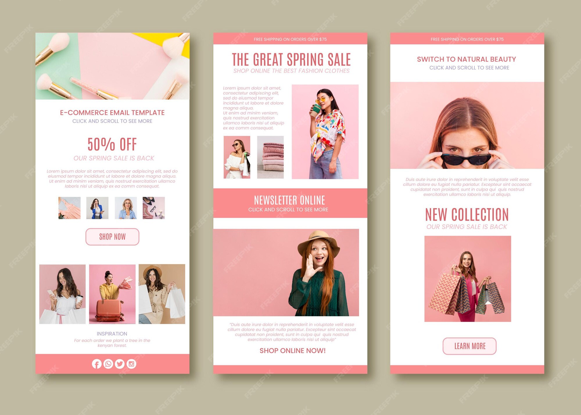 Free Vector email template