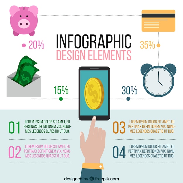 Economy computer graphics template