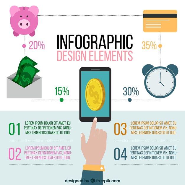 Economy computer graphics template