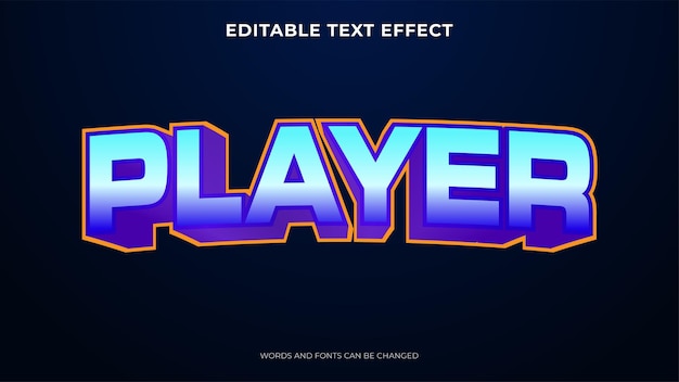 Free vector editable 3d text effect