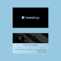 Free vector editable business card template vector in modern design