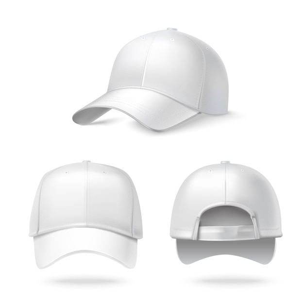 Free vector editable caps collection