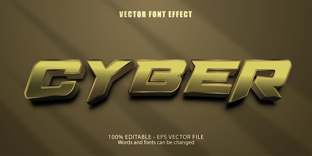 Editable cyber text effect, shadow background;