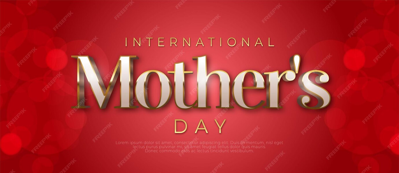 Premium Vector Editable international mother's day luxury banner