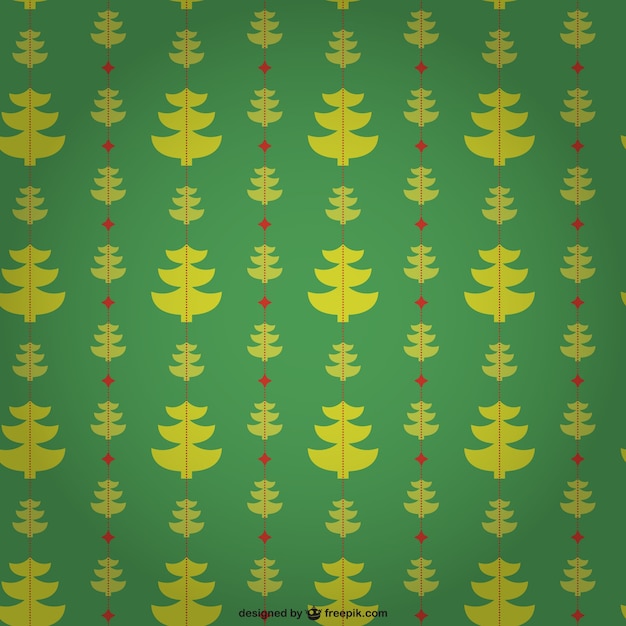 Editable pattern with Christmas trees