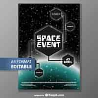 Free vector editable poster template fee download