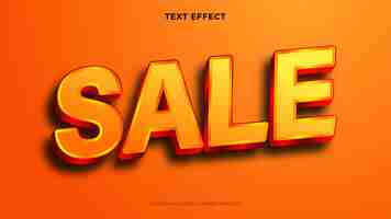 Free vector editable sale text effect, 3d text effect