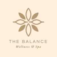 Free vector editable spa logo template vector for health and wellness