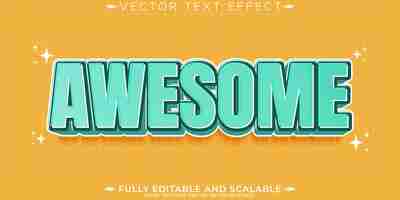 Free vector editable stylish text effect editable modern lettering typography font style