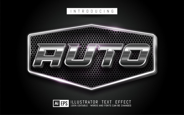 Editable text effect - auto text style concept