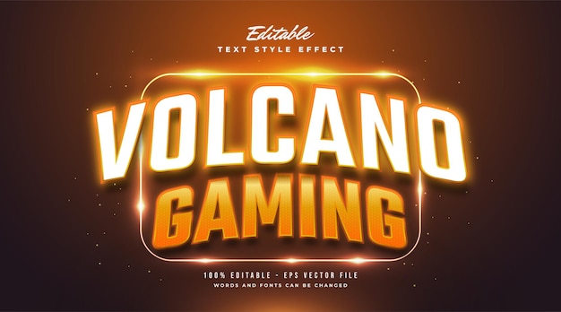 Editable text effect in e-sport style