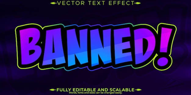 Editable text effect editable emote icon and trendy customizable font style