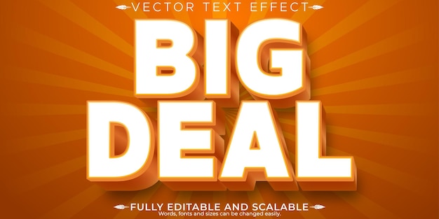 Editable text effect editable sale and poster text style