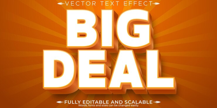 무료 Vector 편집 가능한 텍스트 효과 편집 가능한 판매 및 포스터 텍스트 스타일