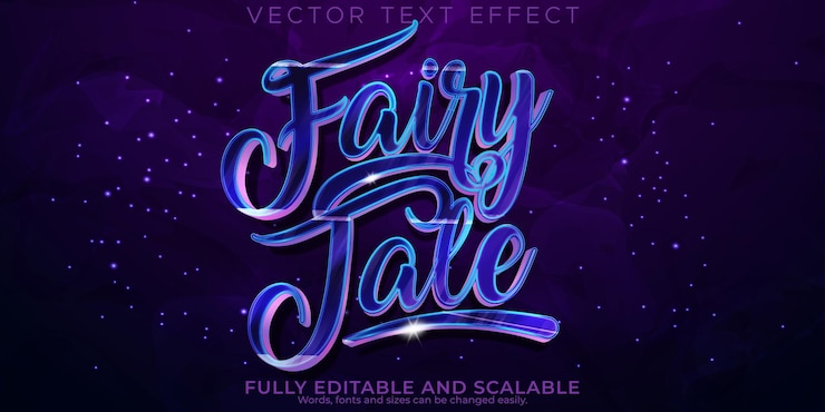 Free Vector editable text effect magic 3d wizard and witch font style
