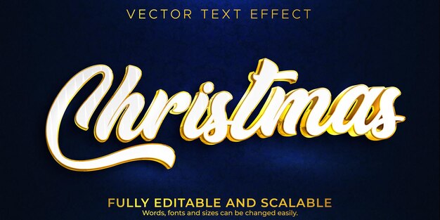 Editable text effect merry christmas, 3d 2022 and new year font style