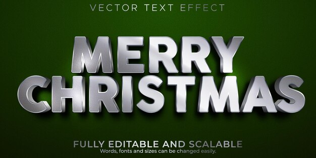 編集可能なテキスト効果メリークリスマス、3D2022および新年のフォントスタイル