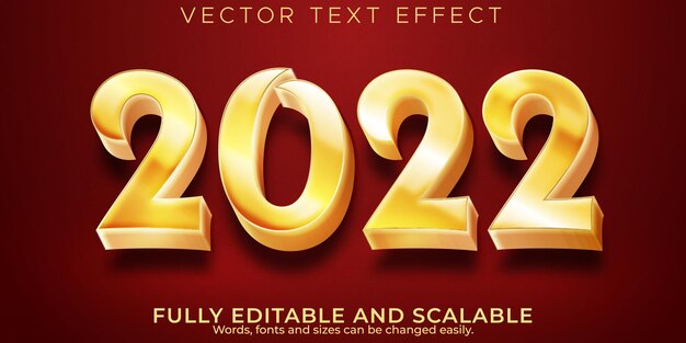 Editable text effect merry christmas, 3d 2022 and new year font style