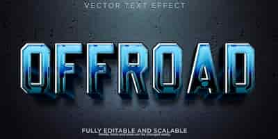 Free vector editable text effect offroad 3d dirty and adventure font style