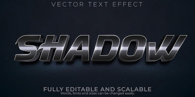 Editable text effect shadow, 3d sword and knight font style