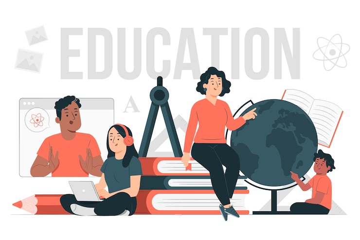 Free Vector education concept illustration