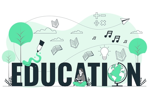 Free vector education concept illustration