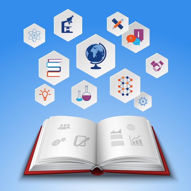 Free vector education concept set