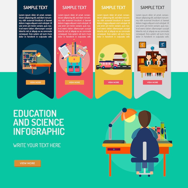 Education infographic template