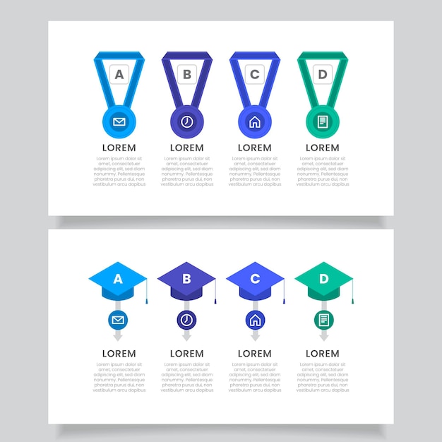 Education Infographics in Flat Design – Free Vector, Download for Vector, Free to Download, Free Illustration, Download Free Vector