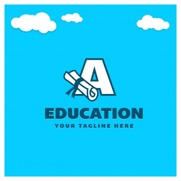 Free vector education letter a logo
