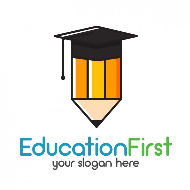 Бесплатное векторное изображение Шаблон логотипа образование