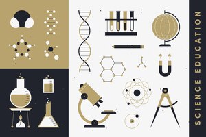 免费矢量教育科学概念