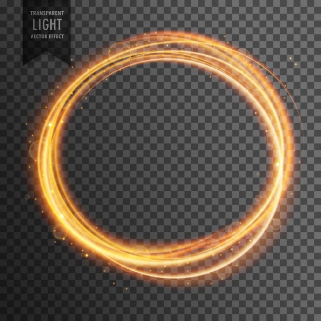 Efecto de luz con forma circular