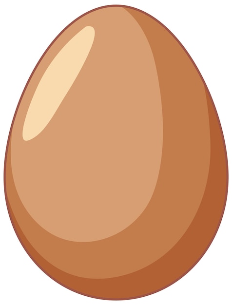 An egg in cartoon style