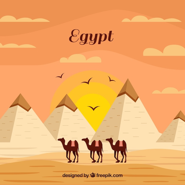 Egypt piramids background