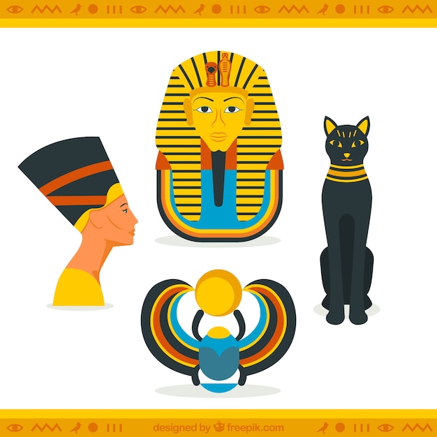 Free vector egyptian culture elements