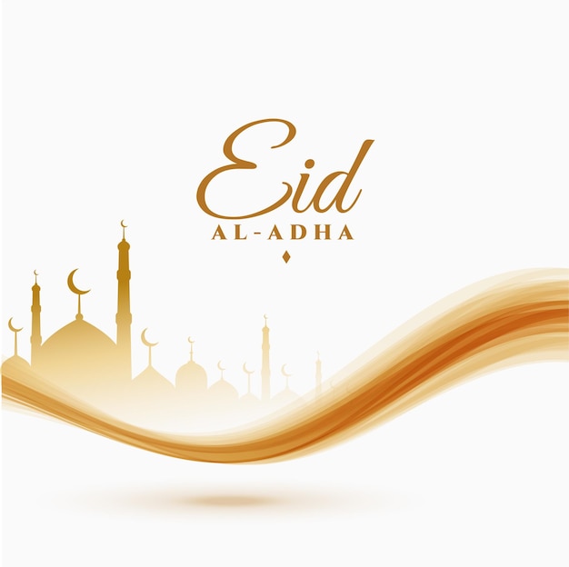 Eid al adha islamic festival nice greeting design