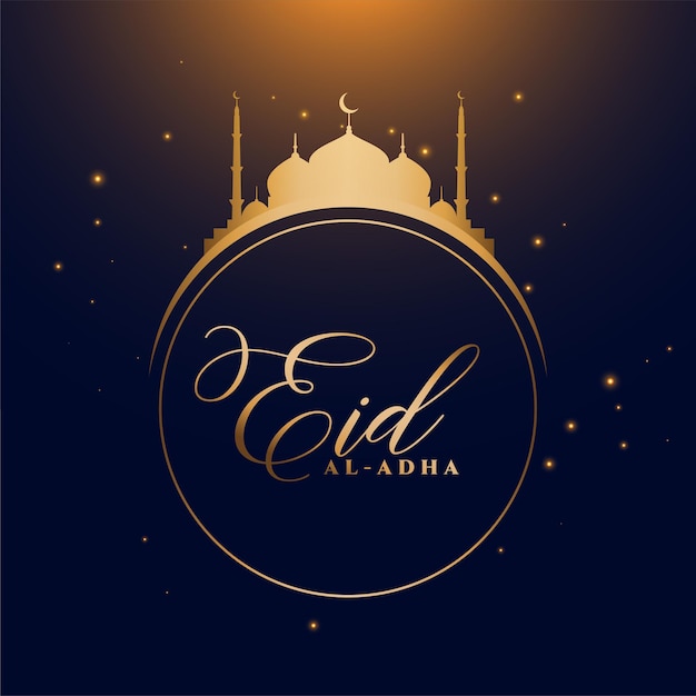 Eid al adha desidera il design della carta