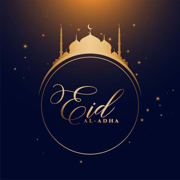 eid al adha wishes card design